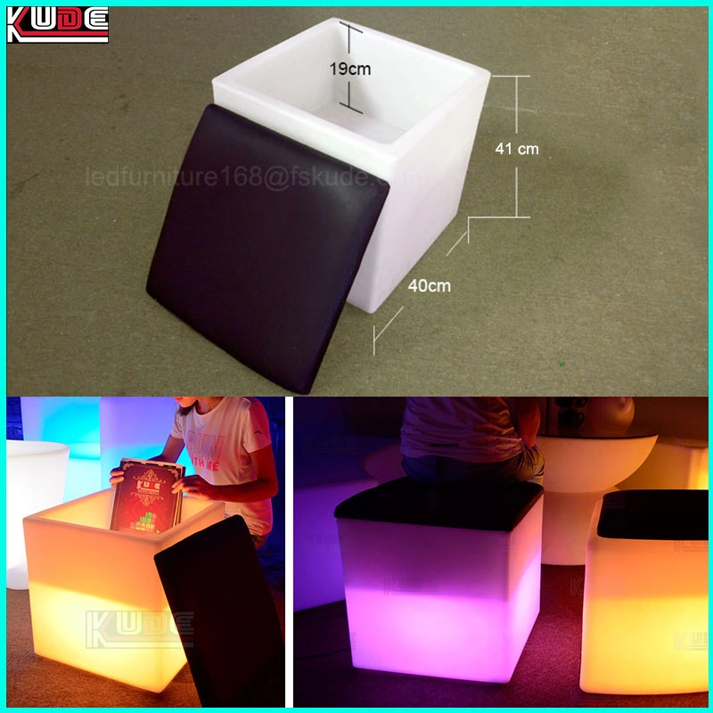 16&quot; Rechargeable LED Cube W/Color Change Remote Open Cube