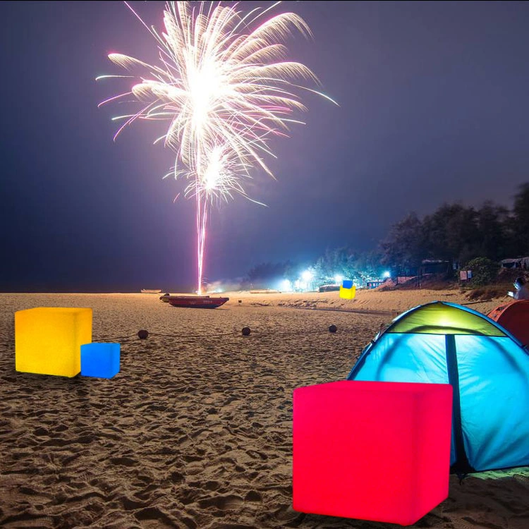 Waterproof LED Cube Furniture PE Plasti&simg; Light up LED Cube