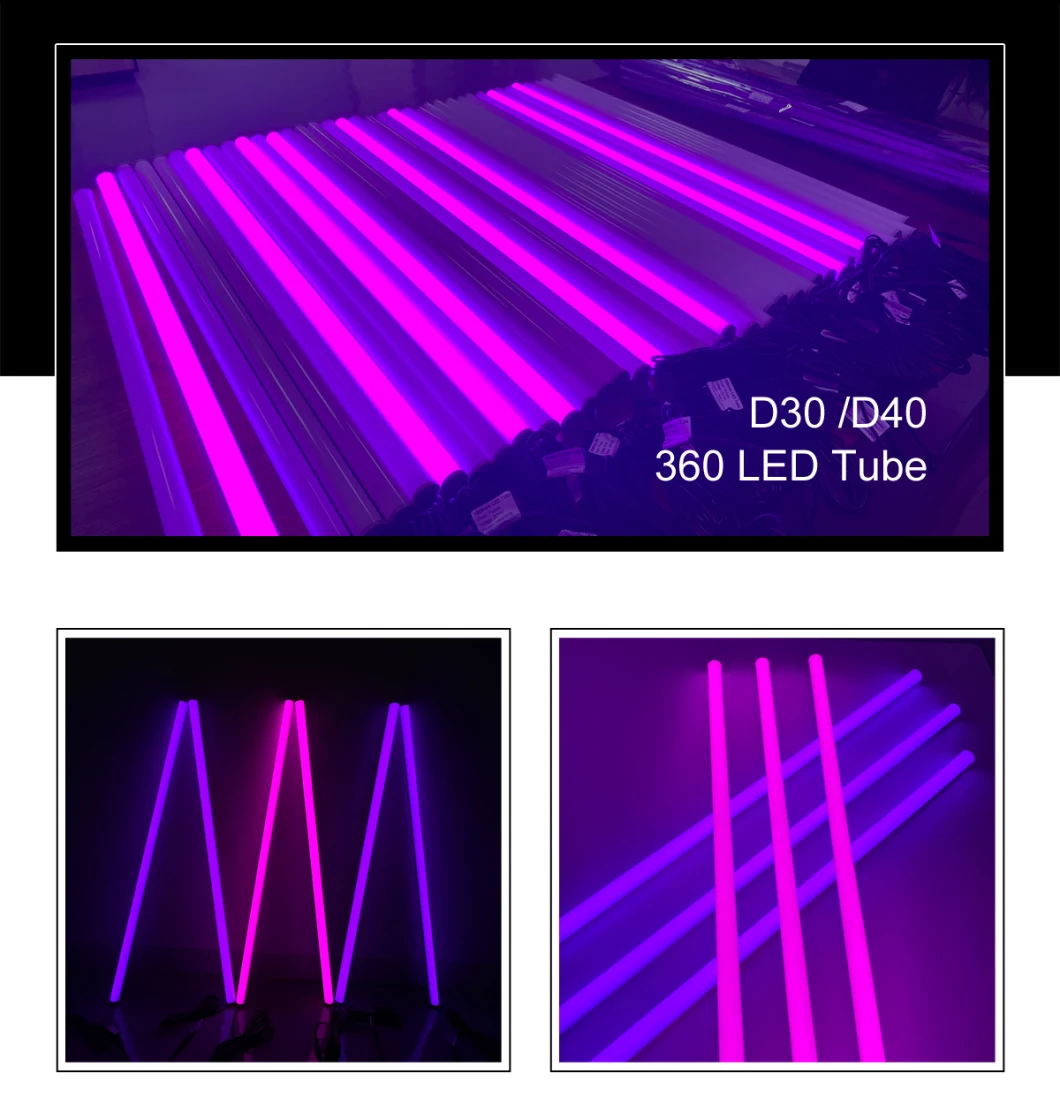 DJ Vj Event LED Artnet RGB Pixel 360 Degree Milky Tubes for Cube Structure