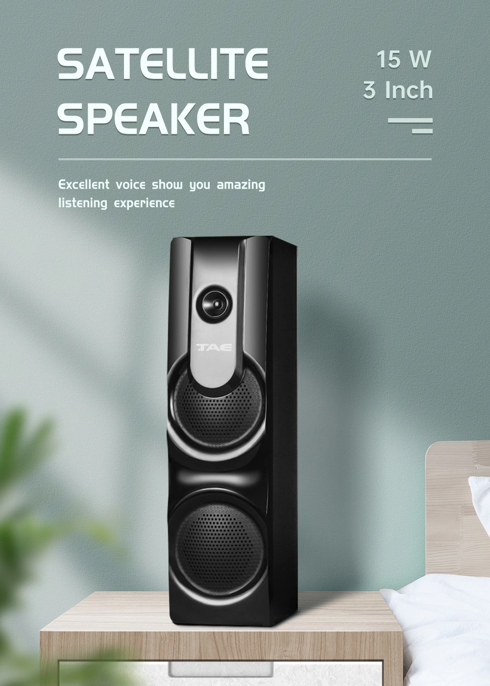 Tk-831-2.1/3.1/5.1CH Home Theater System Bluetooth Speaker System Multimedia Audio Speaker Subwoofer Speaker with Bt/USB/FM/SD/LED