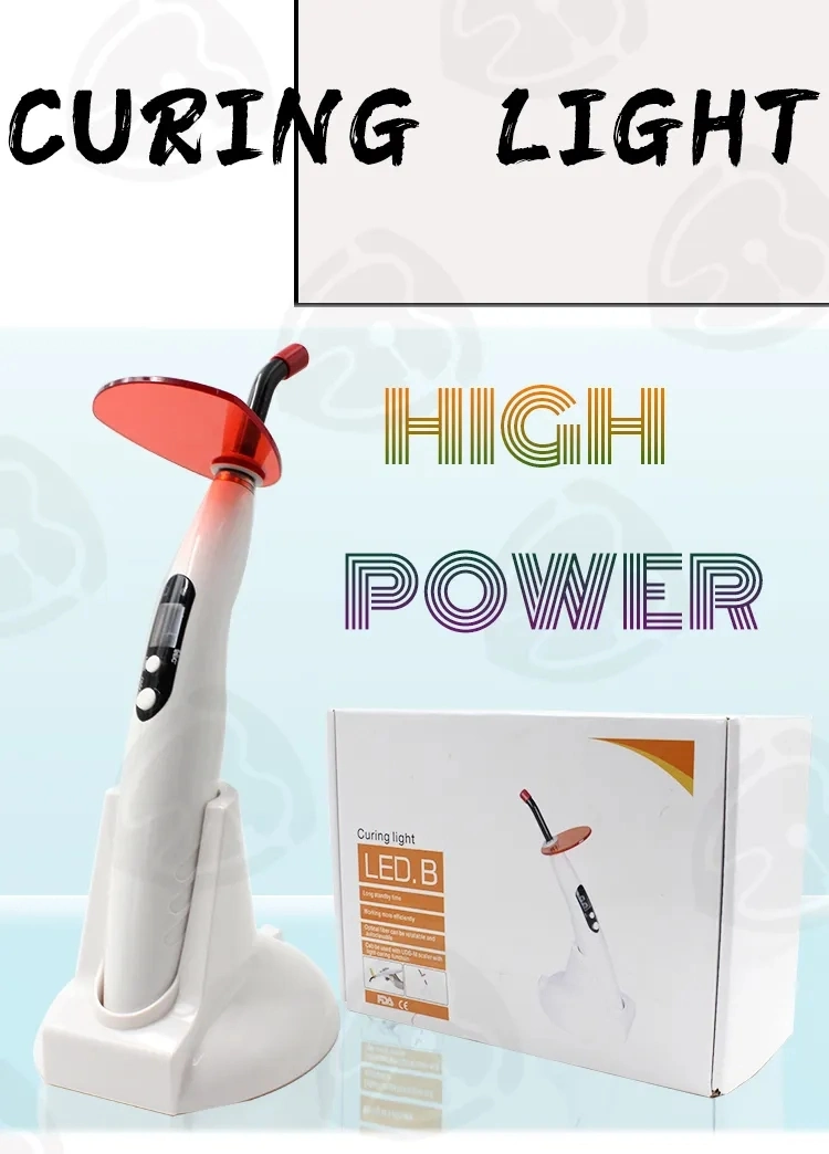 Wireless Cordless Rechargeable Portable Plastic Dental LED Curing Light