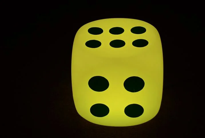 15cm to 40cm Night Light Waterproof RGB Night Club Party USB Charge LED Table Light Luminous Dice Cube